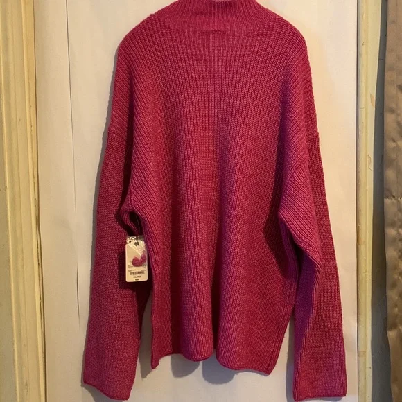 St. John's Bay festival fuchsia mock neck sweater size xxl - Picture 11 of 11